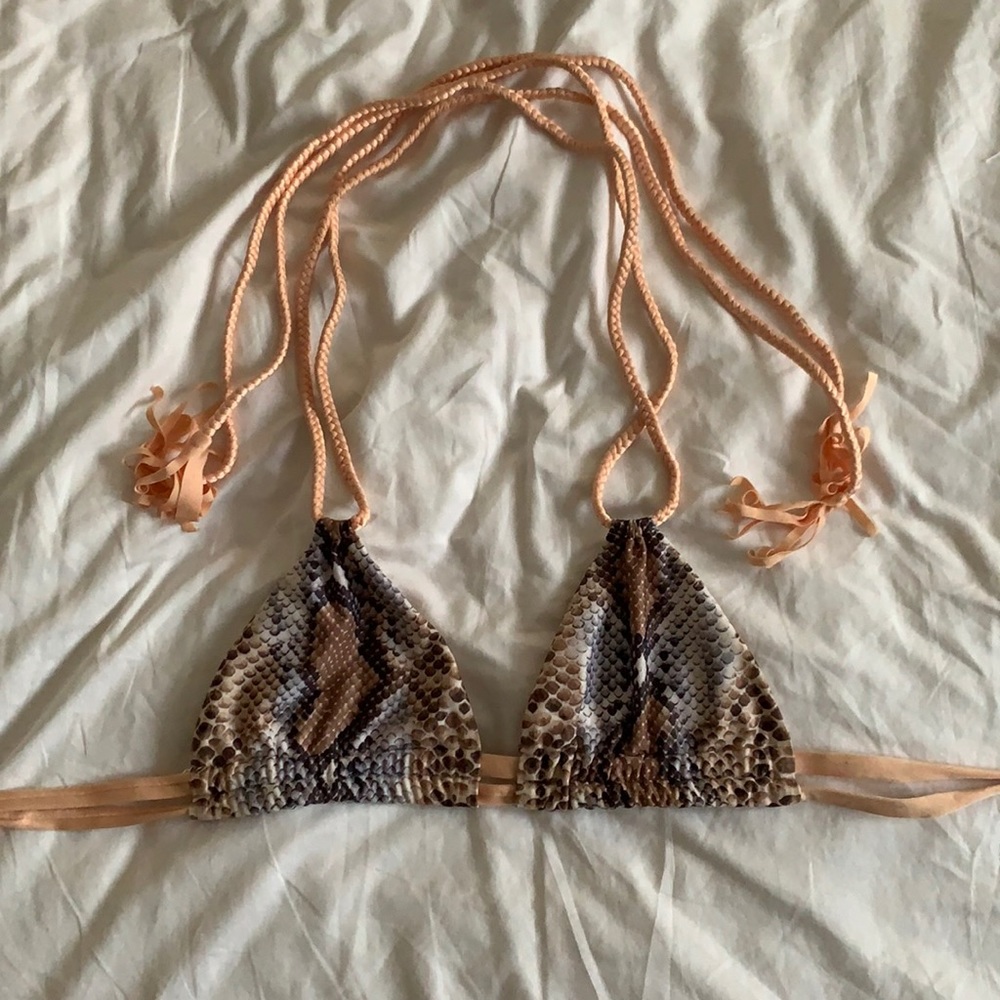Snakeprint Montce Swim Braided Bikini
